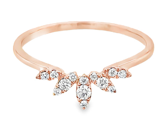 DIAMOND CROWN RING, 5MM, 14KR (N)