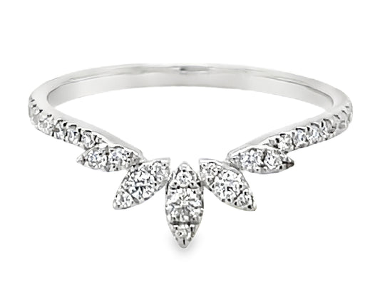 DIAMOND CROWN RING, ADDED DIA ON SHANK