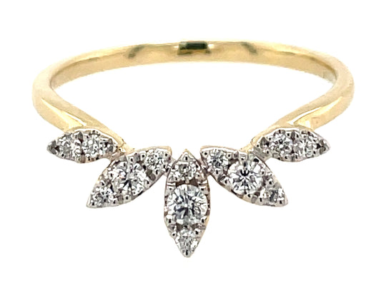 DIAMOND CROWN RING, 6MM