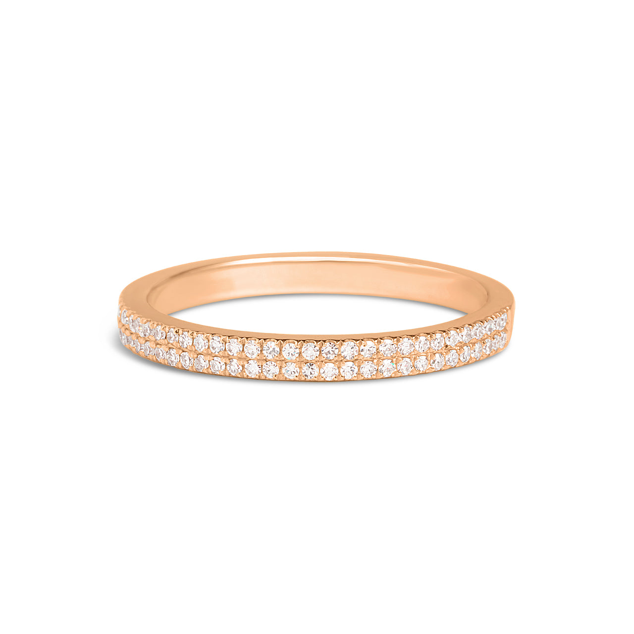 Diamond 2 Row Pave Band