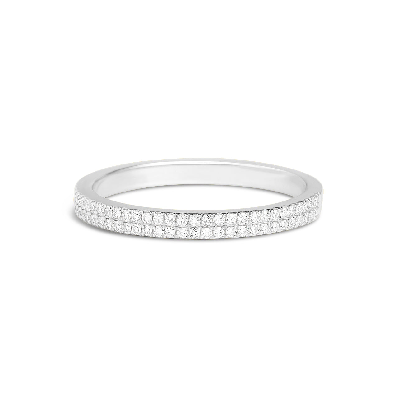 Diamond 2 Row Pave Band
