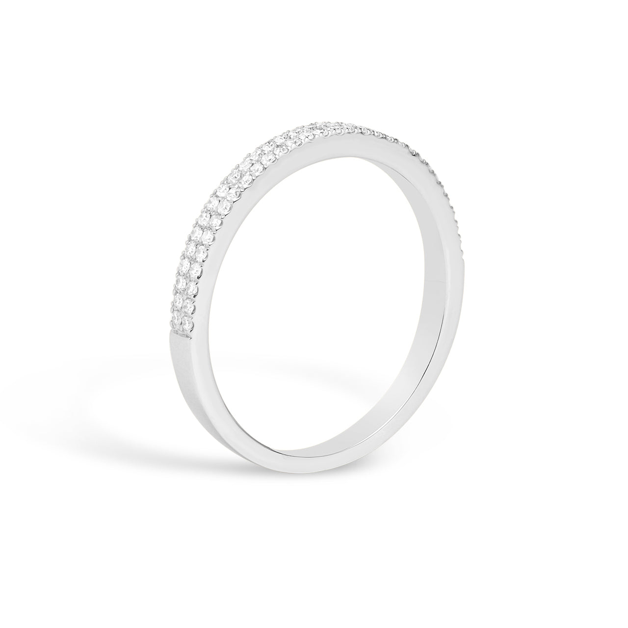 Diamond 2 Row Pave Band
