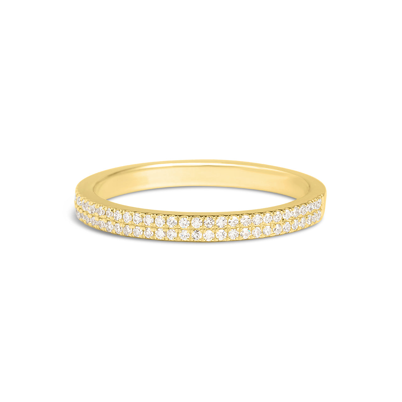 Diamond 2 Row Pave Band