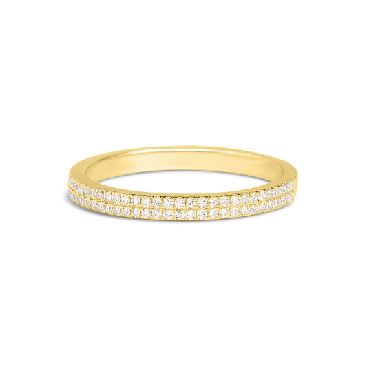Diamond 2 Row Pave Band