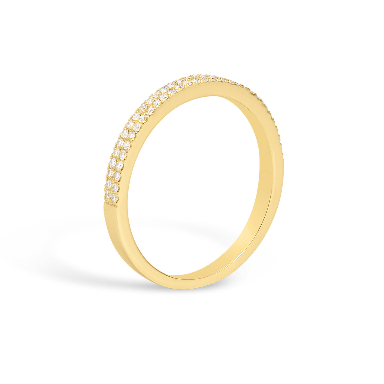 Diamond 2 Row Pave Band