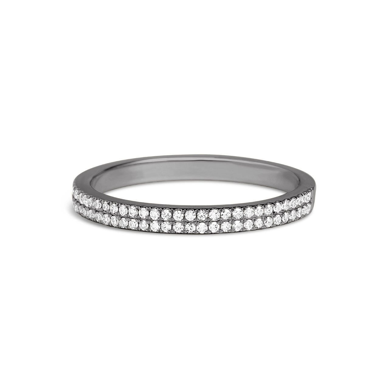 Diamond 2 Row Pave Band