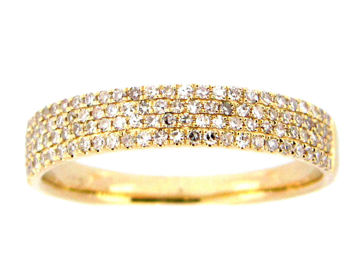 DIAMOND 4 ROW RING