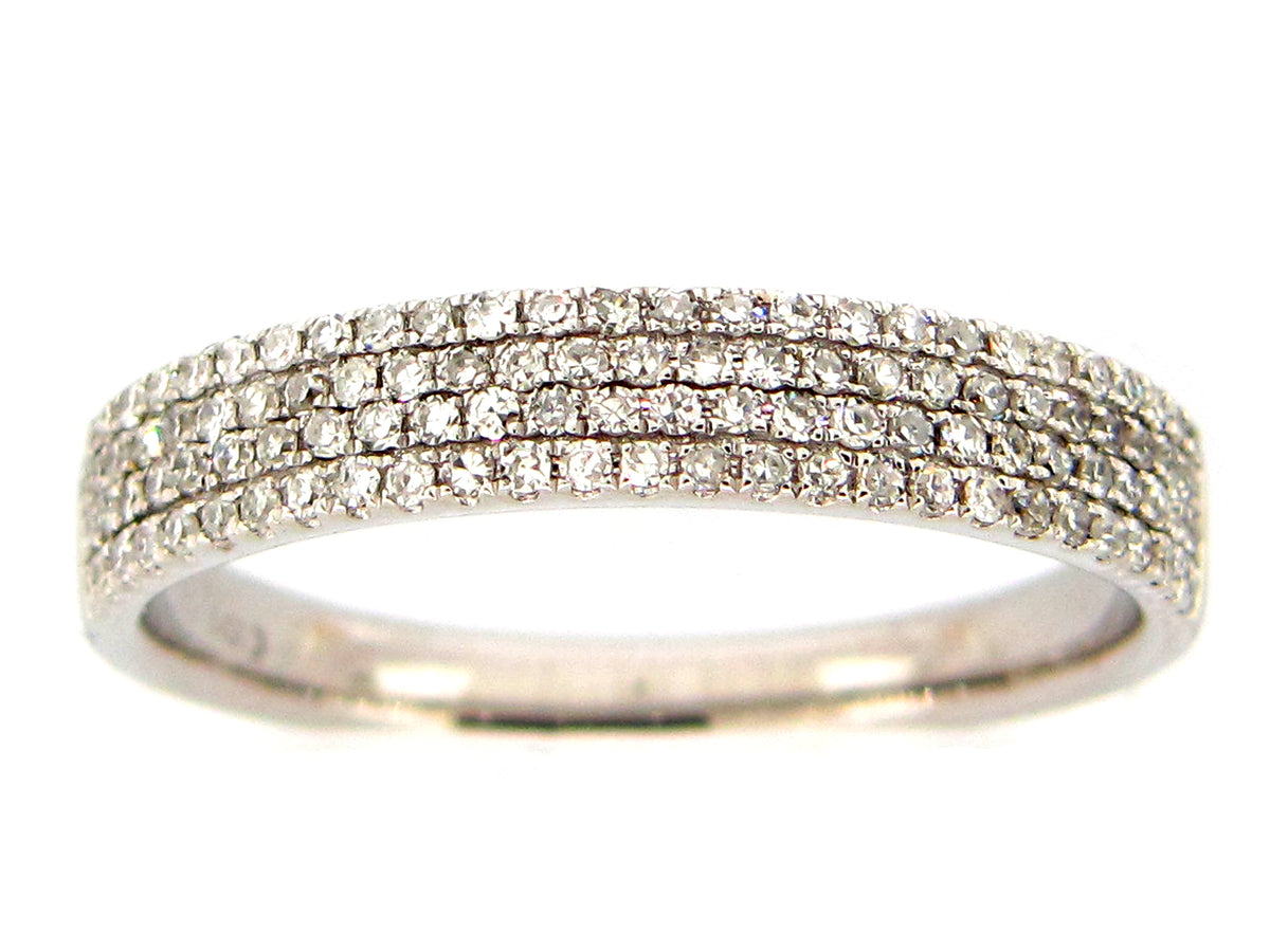 DIAMOND 4 ROW RING