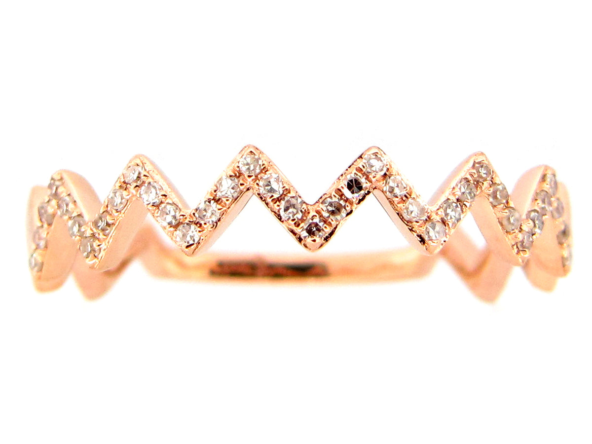 Diamond Zigzag Ring, 14kr (N)