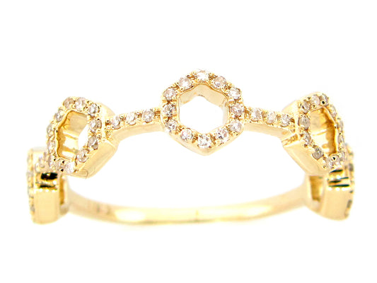 DIAMOND HONEYCOMB RING