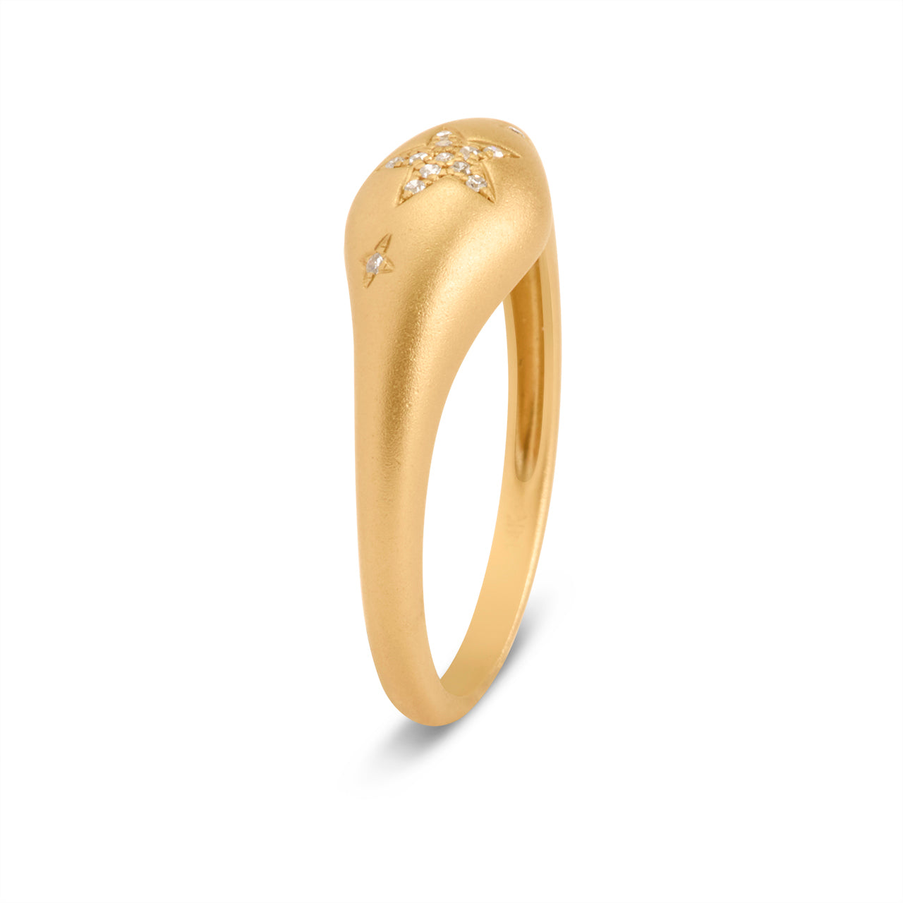 Diamond Celestial Petite Signet Ring