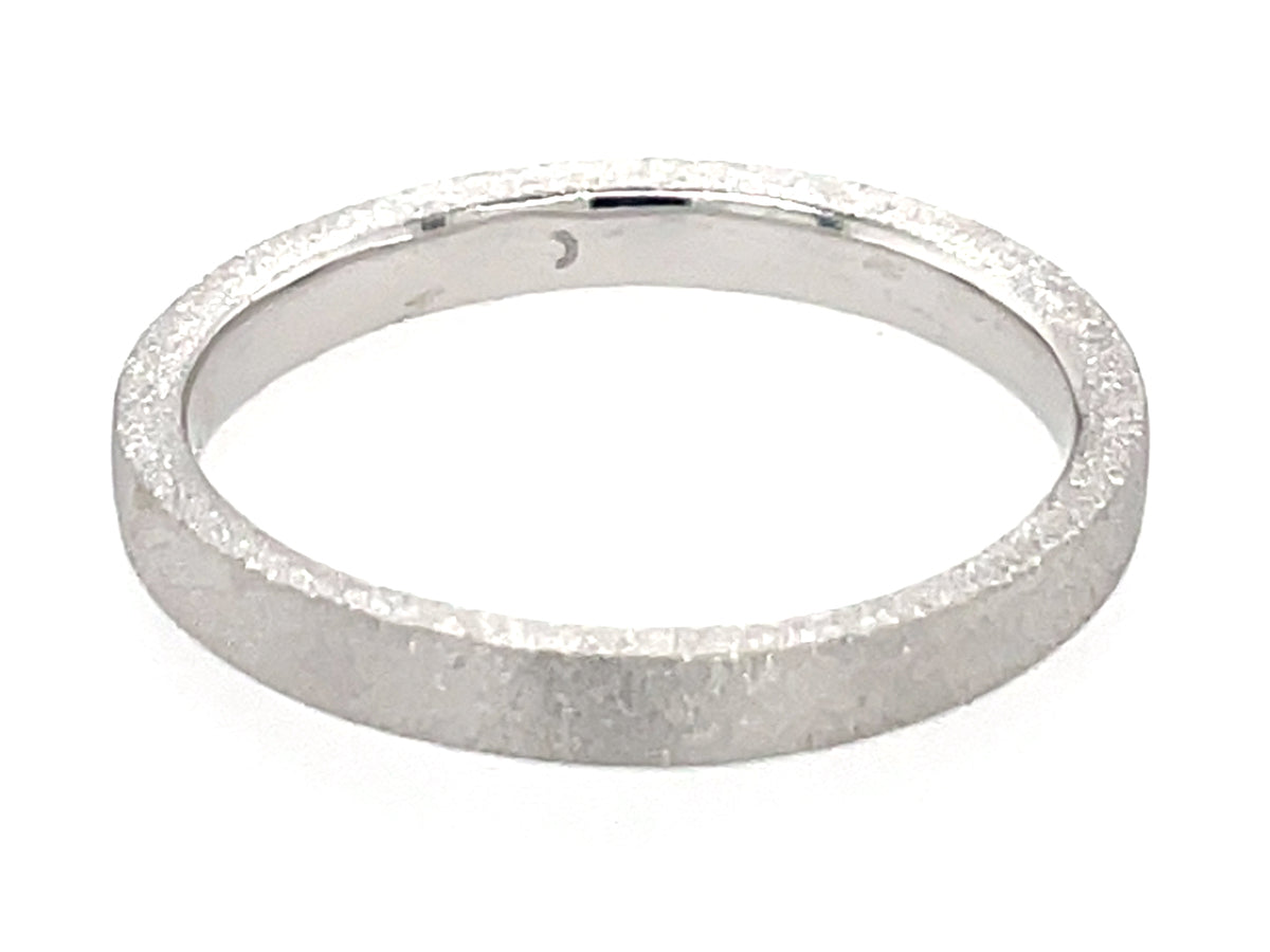 Gold Ring, Beveled Edge, Satin Finish