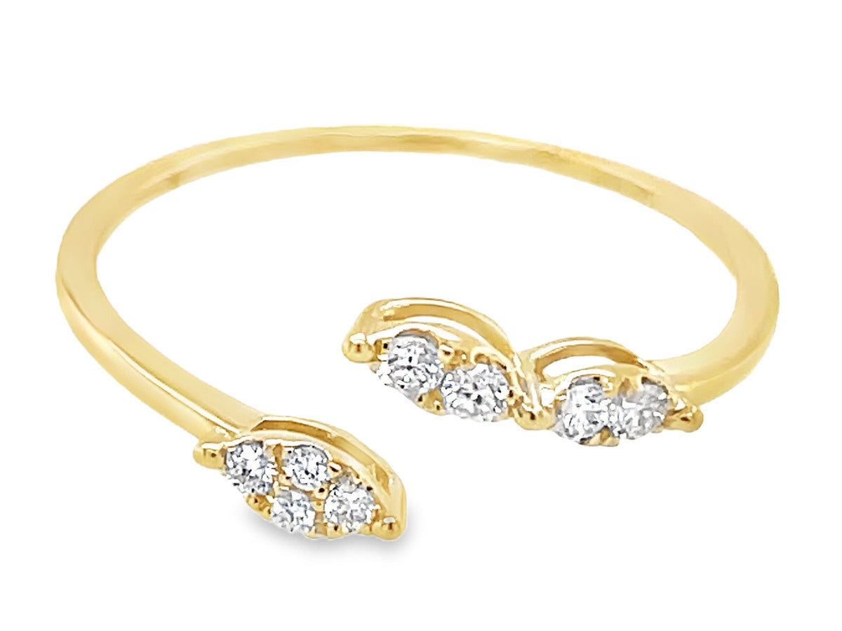 DIAMOND SPLIT OPEN RING
