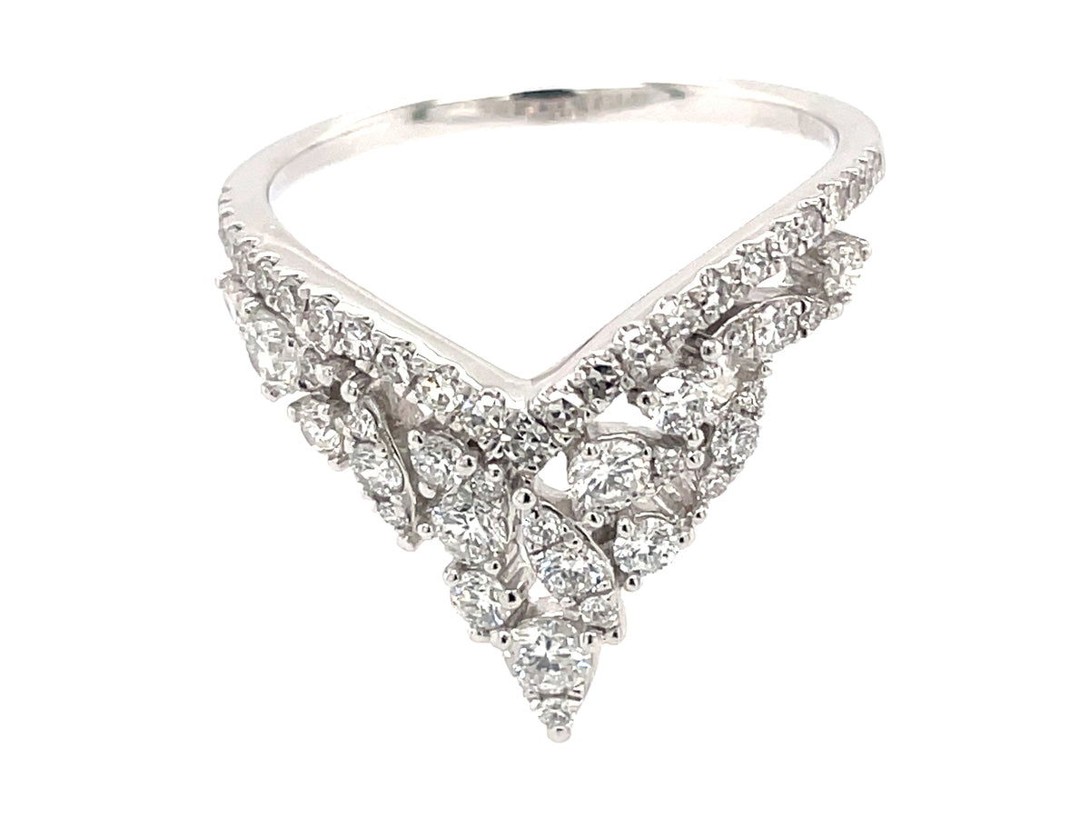 DIAMOND V RING, PLAT (N)