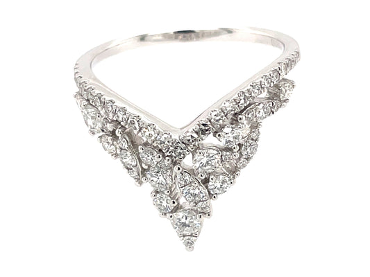 DIAMOND V RING, PLAT (N)