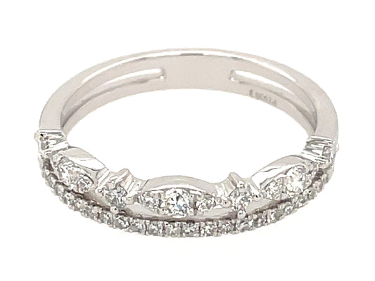 Diamond Crown Ring, Plat (N)