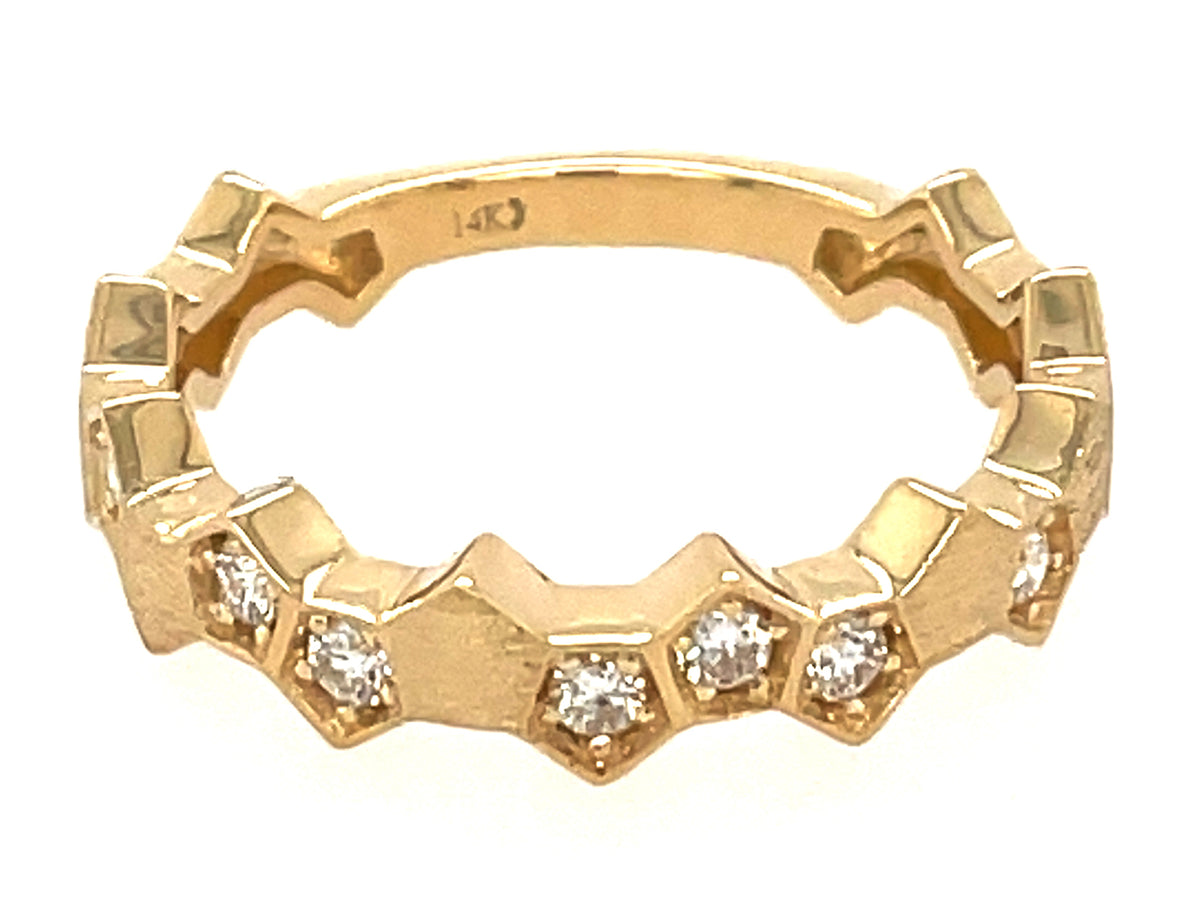DIAMOND PENTAGON RING