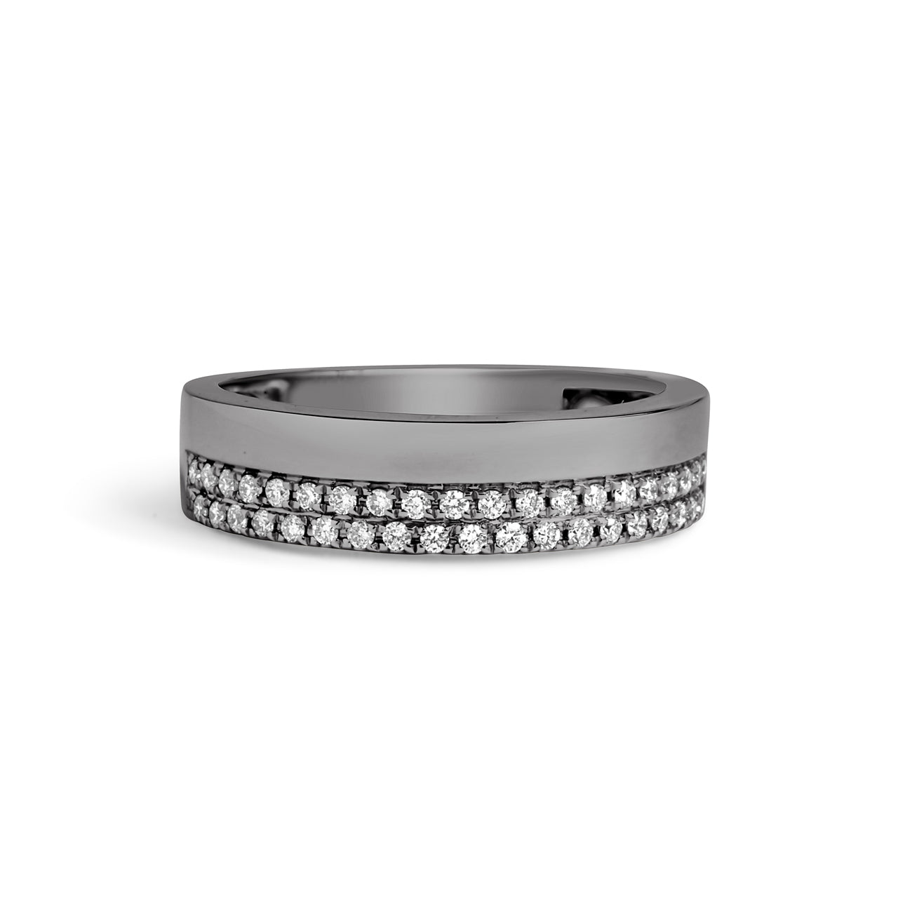 Diamond Pave Duet Band