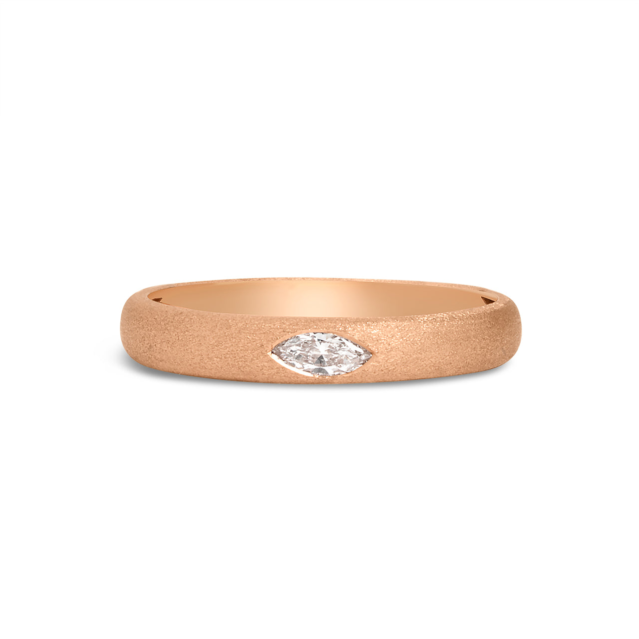 Diamond Marquise Flush Band