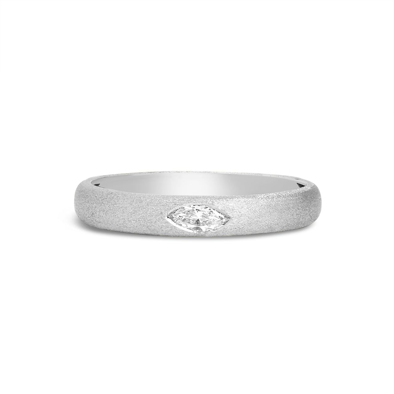 Diamond Marquise Flush Band