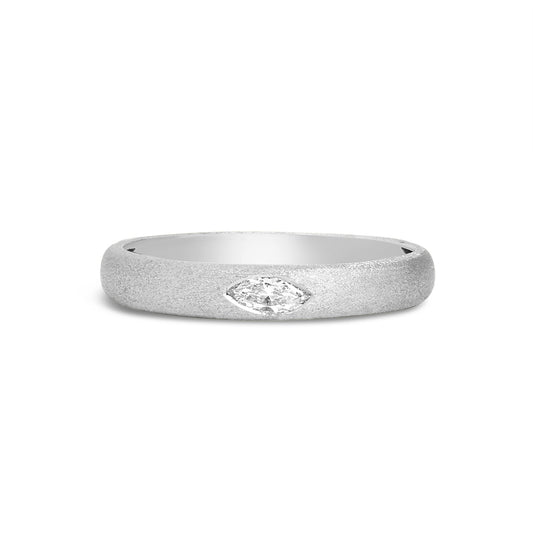 Diamond Marquise Flush Band