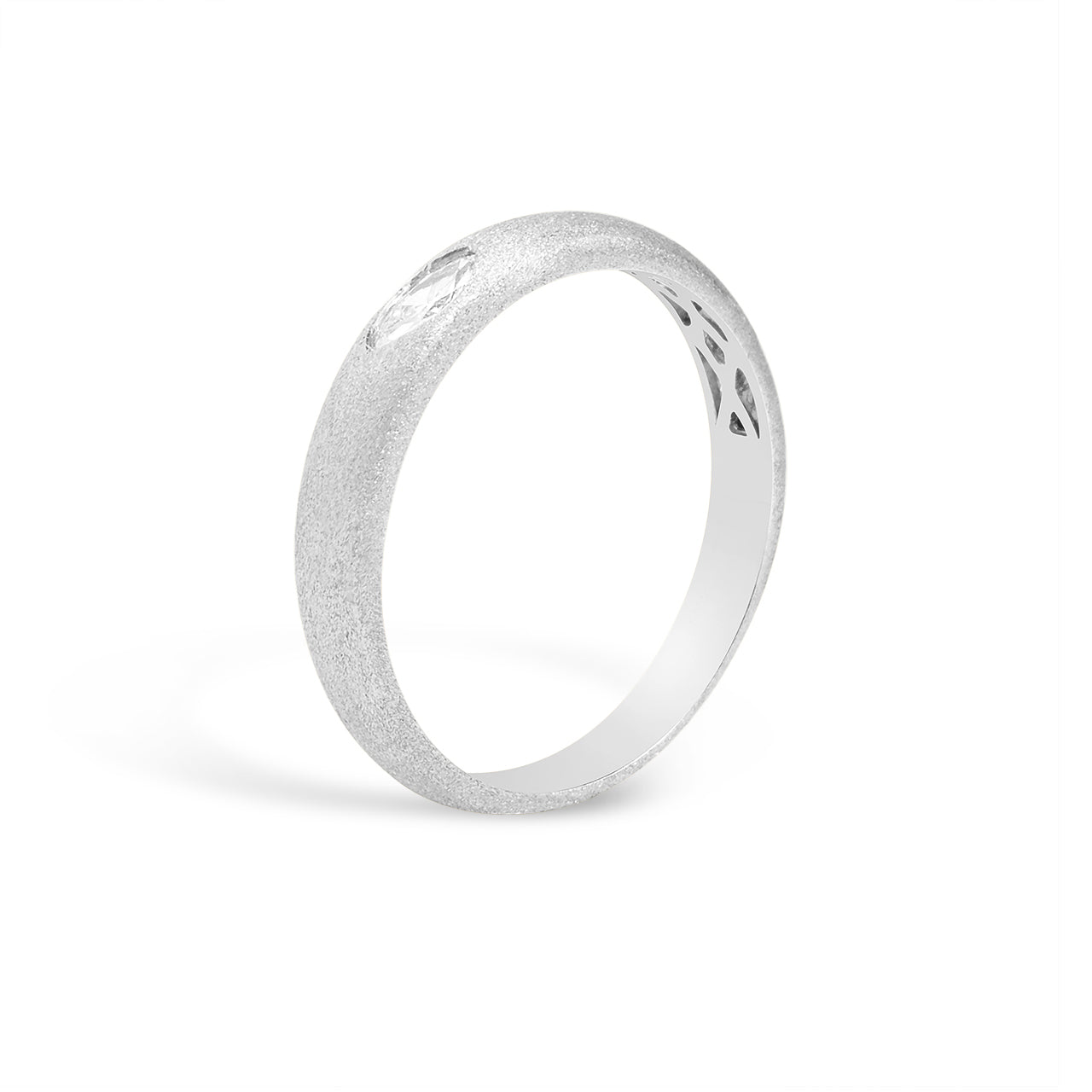 Diamond Marquise Flush Band