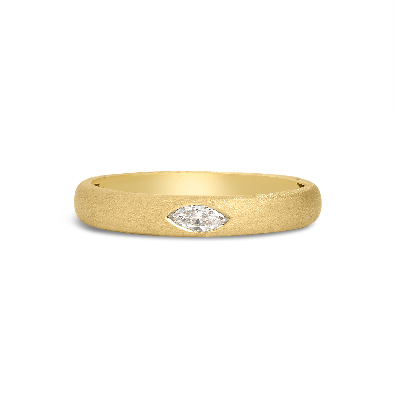 Diamond Marquise Flush Band