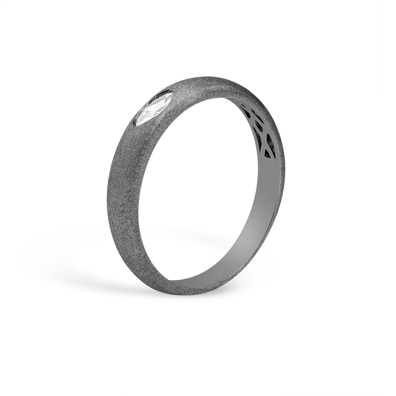 Diamond Marquise Flush Band