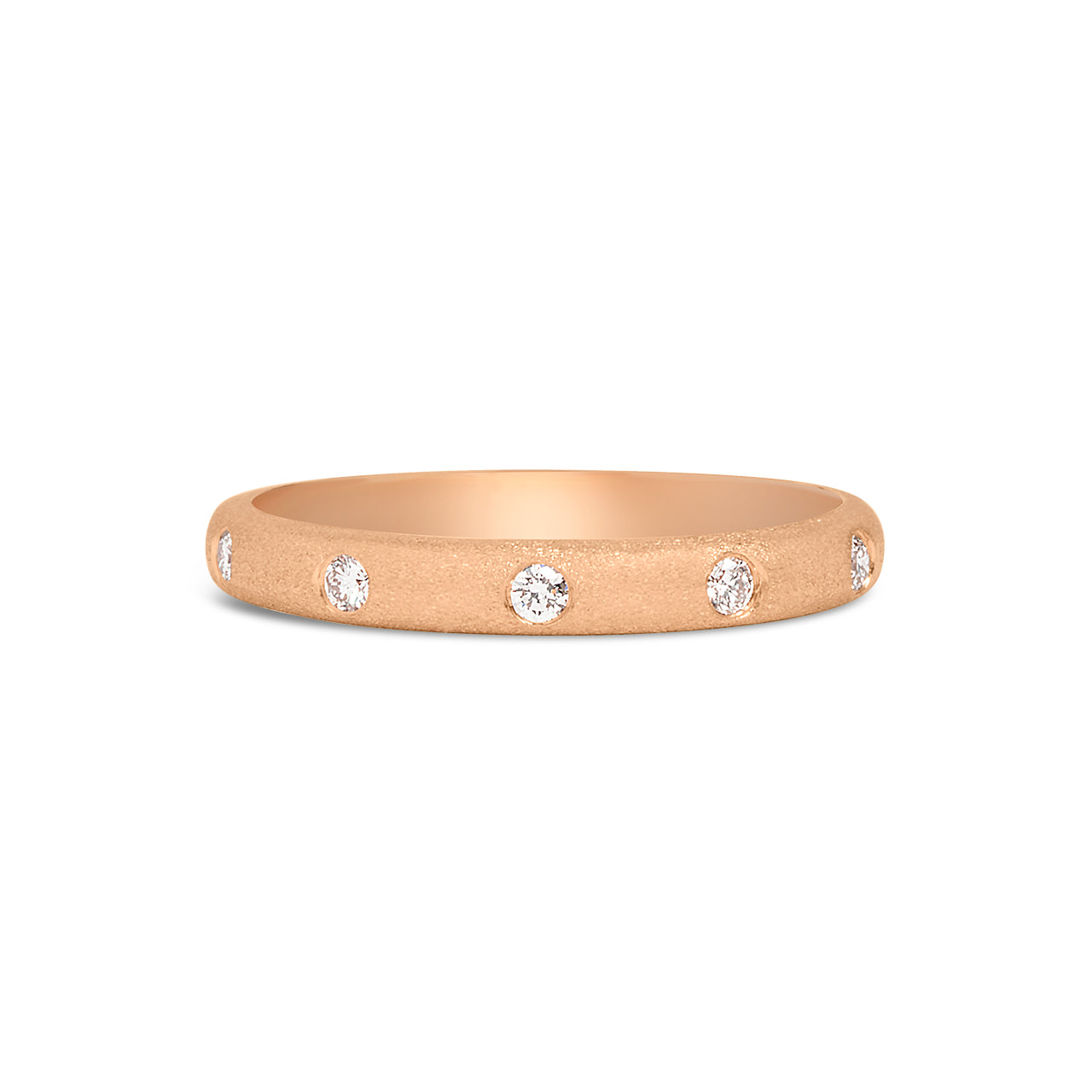 Diamond 5 Stone Flush Band