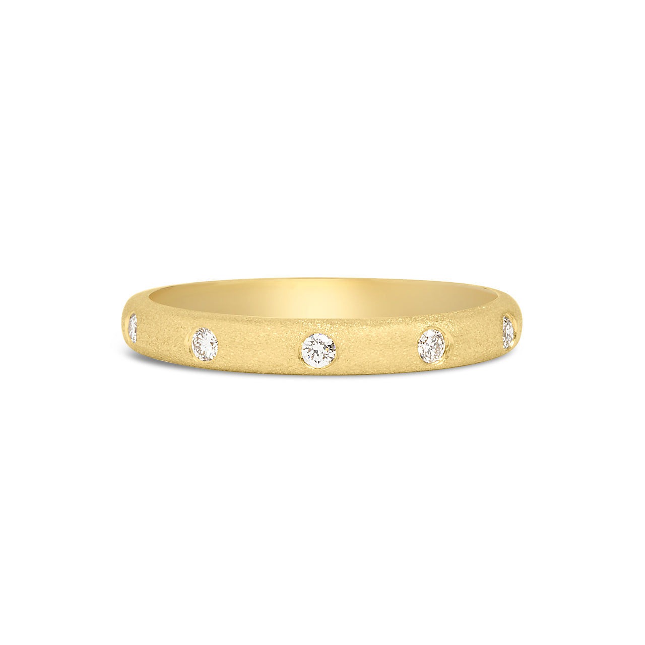 Diamond 5 Stone Flush Band
