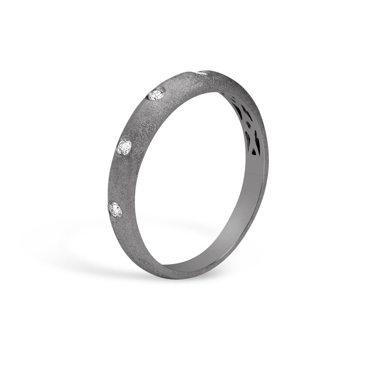 Diamond 5 Stone Flush Band