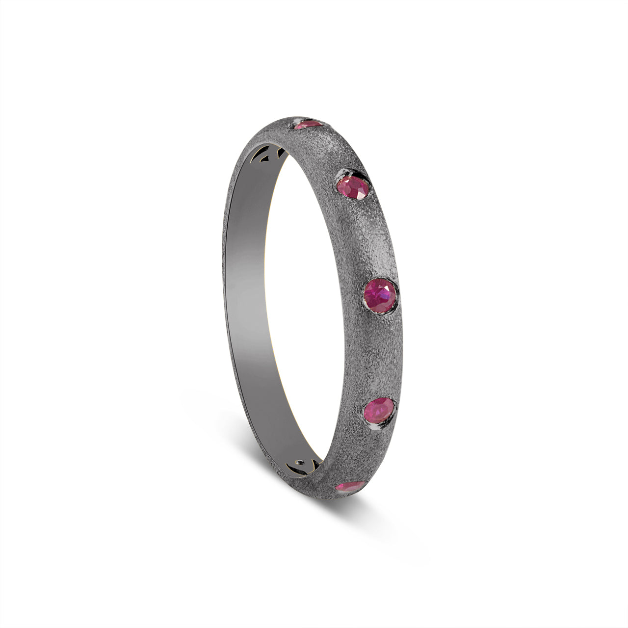 Ruby 5 Stone Flush Stackable Band