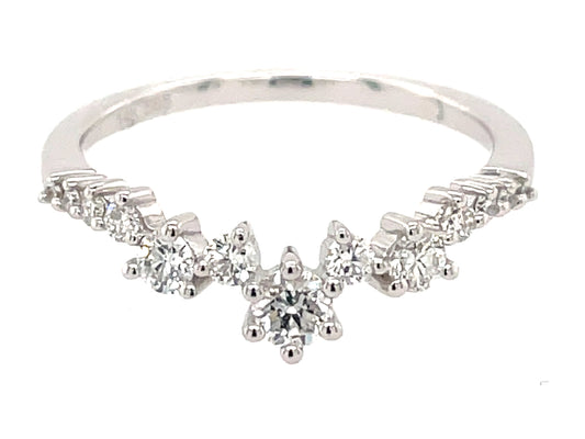 DIAMOND SCATTERED V TRAIL RING
