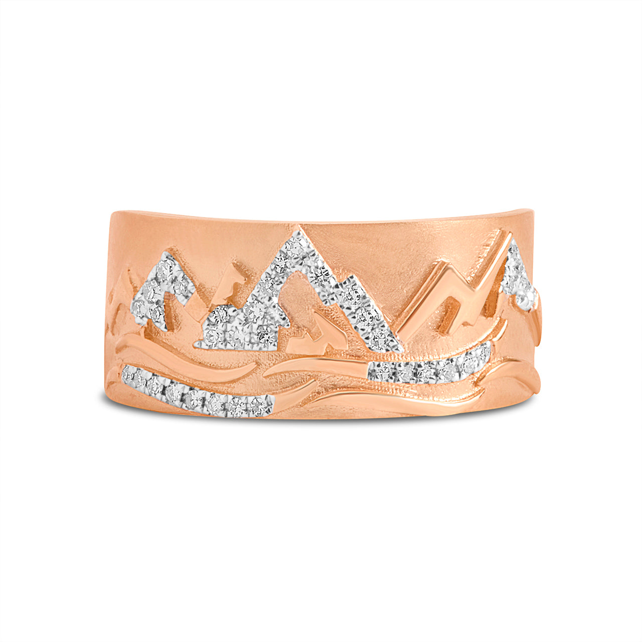 Diamond Mountain Peaks Tapered Cigar Band