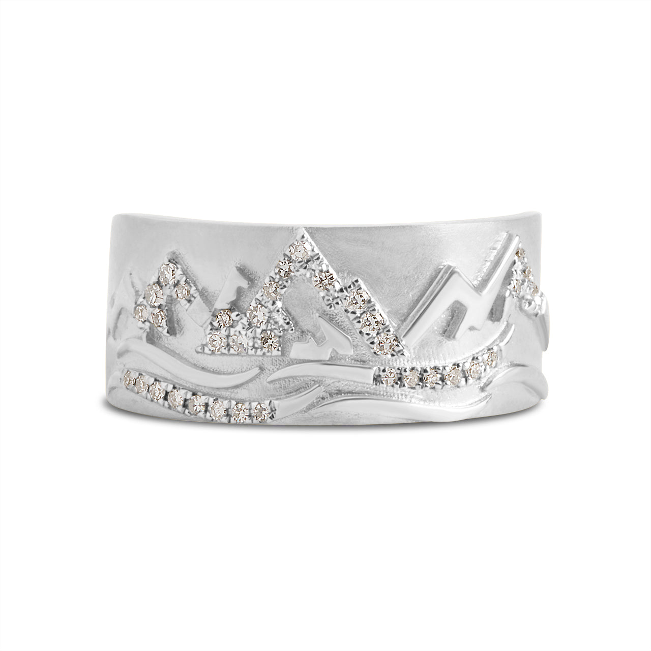 Diamond Mountain Peaks Tapered Cigar Band