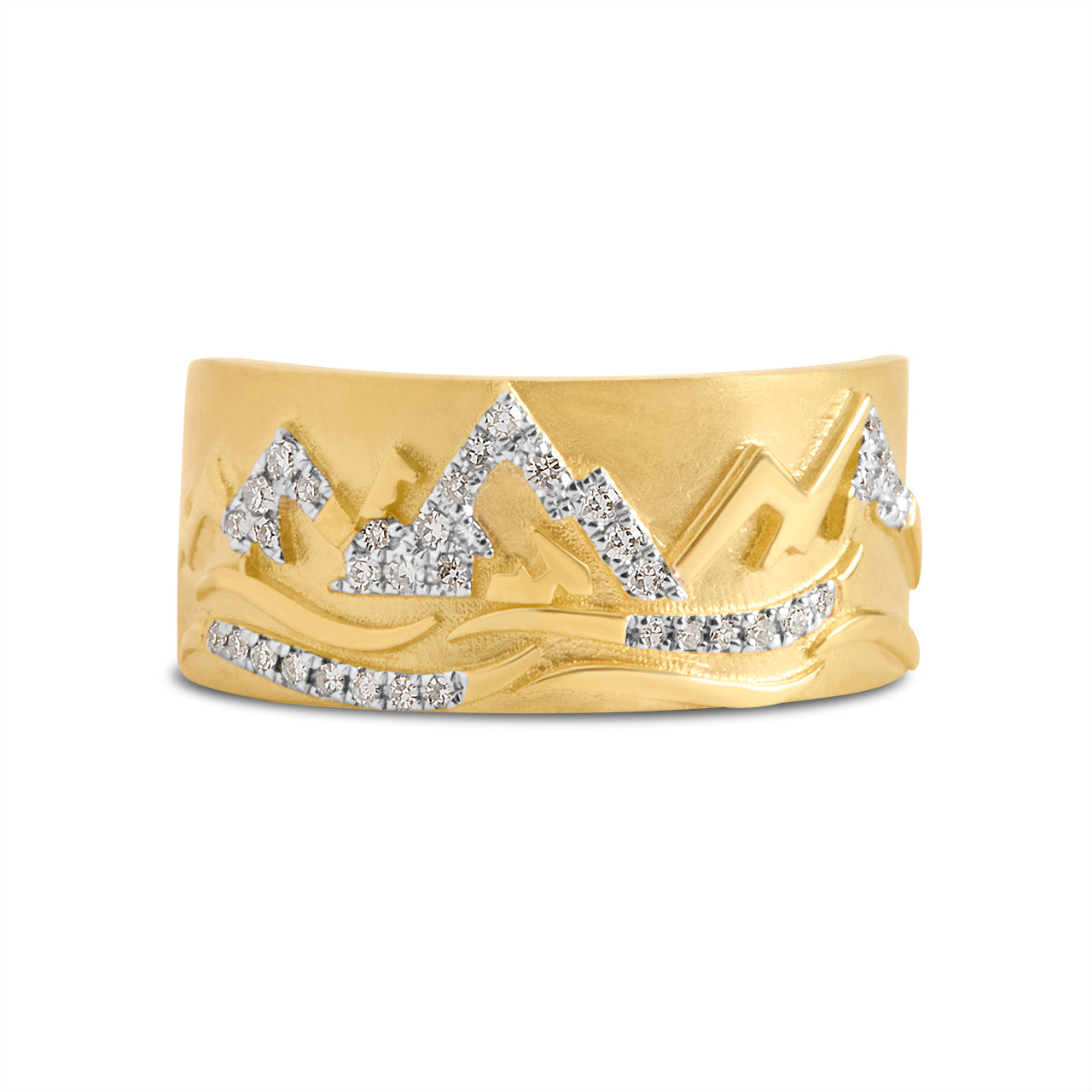 Diamond Mountain Peaks Tapered Cigar Band