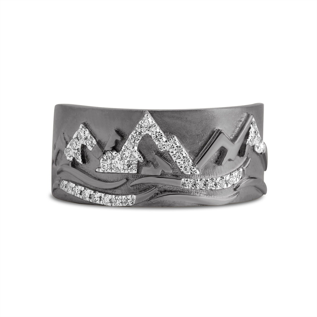 Diamond Mountain Peaks Tapered Cigar Band