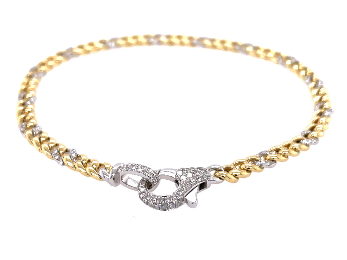 DIAMOND LOBSTER CLASP BRACELET