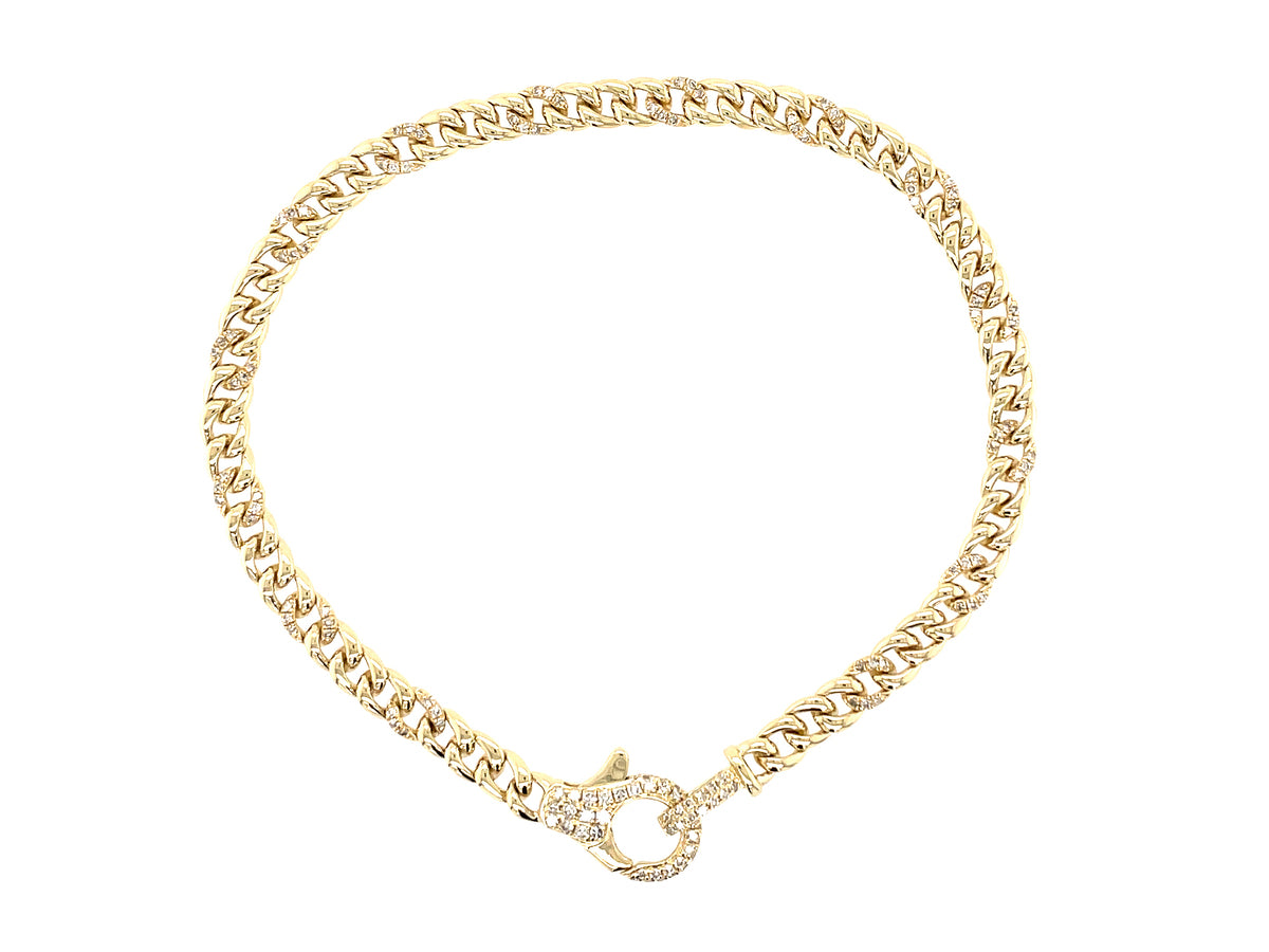 DIAMOND LOBSTER CLASP BRACELET