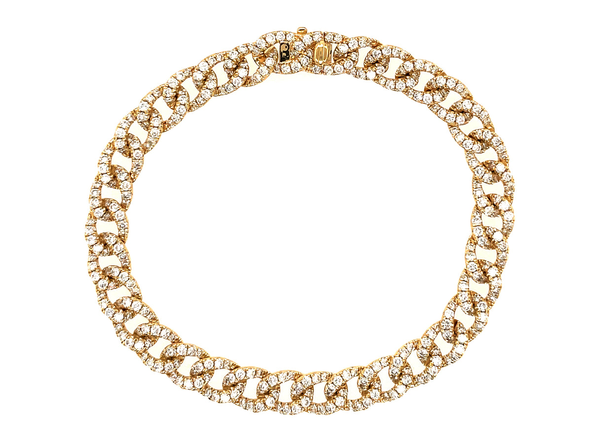 DIAMOND LINK BRACELET, 6.5"