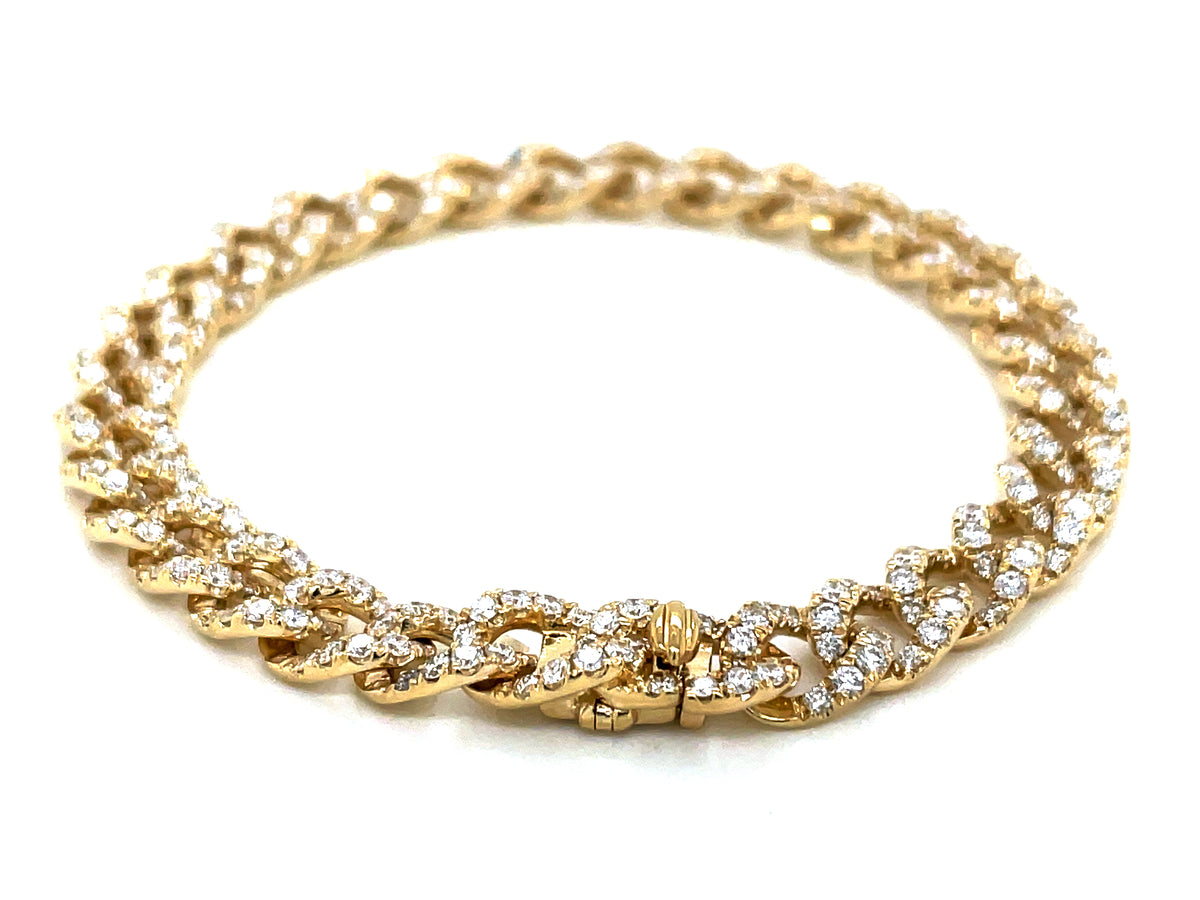 DIAMOND LINK BRACELET, 6"