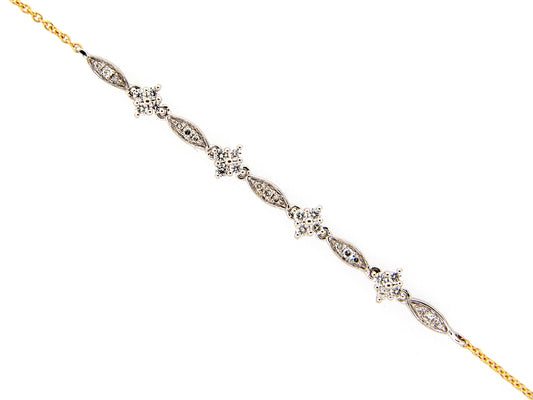 DIAMOND BRACELET 7"/6.5" & 6" SPACERS, 14KT (N)