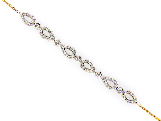 DIAMOND BRACELET,7"/6.5" & 6" SPACERS, 14KT (N)