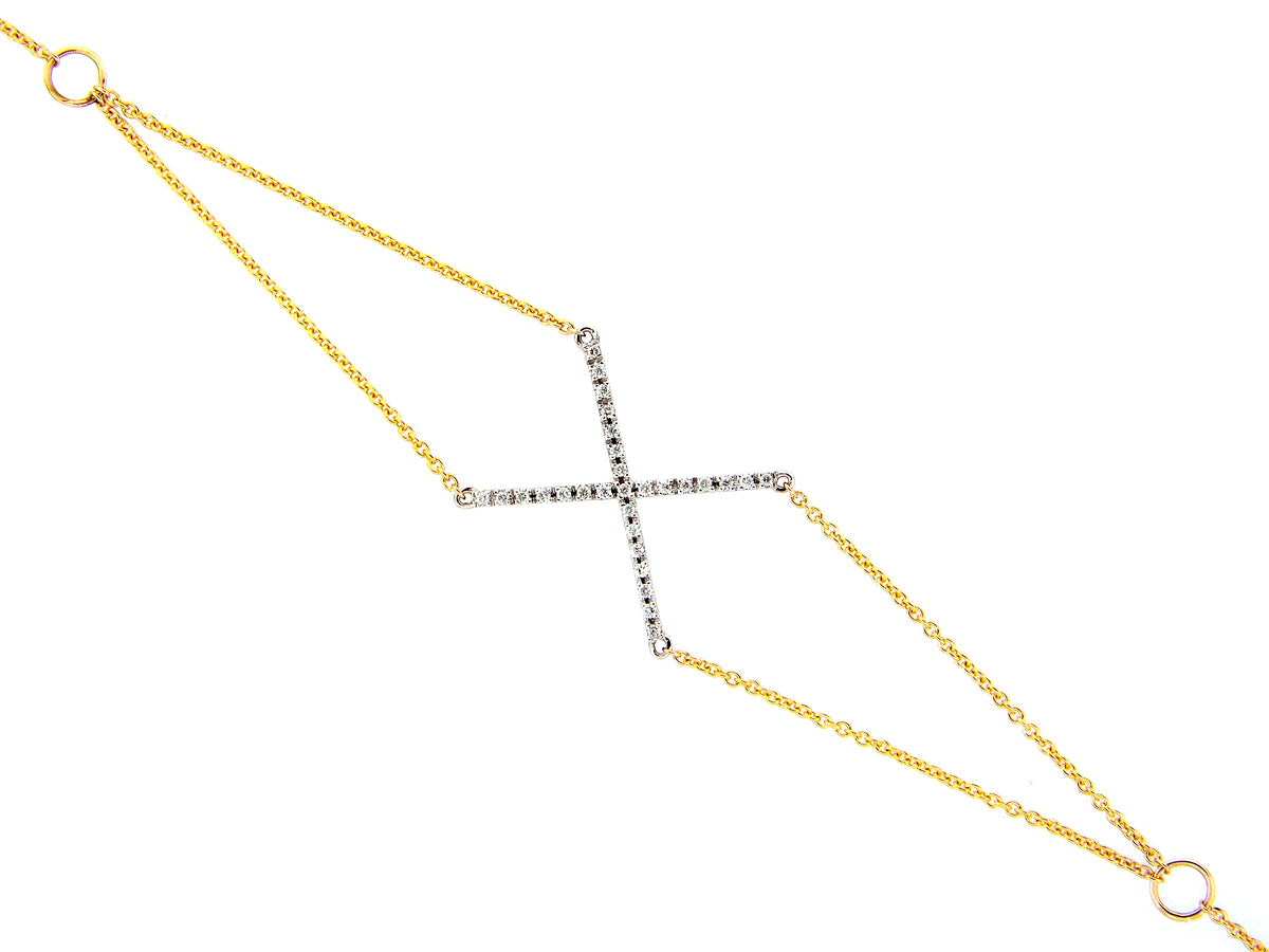 DIAMOND BRACELET, 14KT (N)