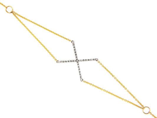 DIAMOND BRACELET, 14KT (N)