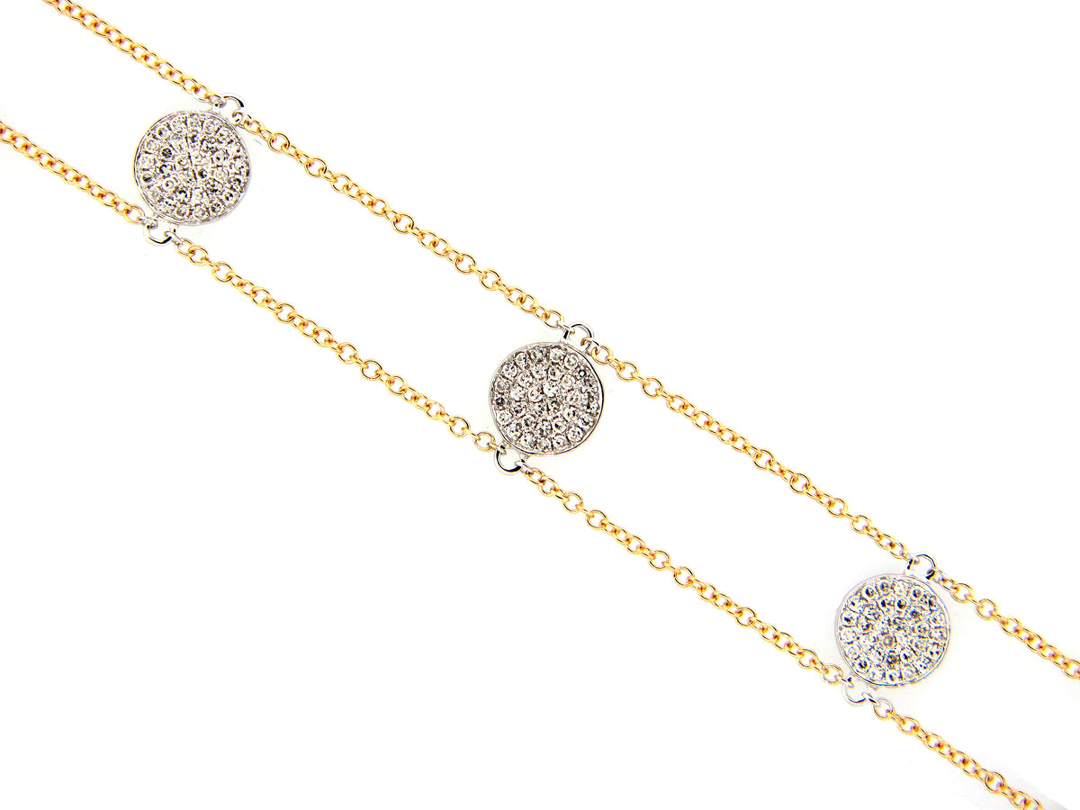 DIAMOND BRACELET, 14KT (N)
