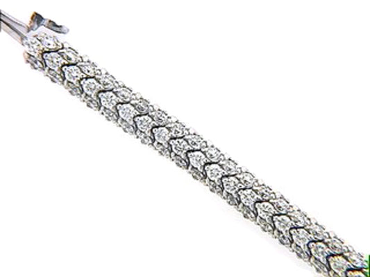 DIAMOND BRACELET, 18KW (N), D=7.44