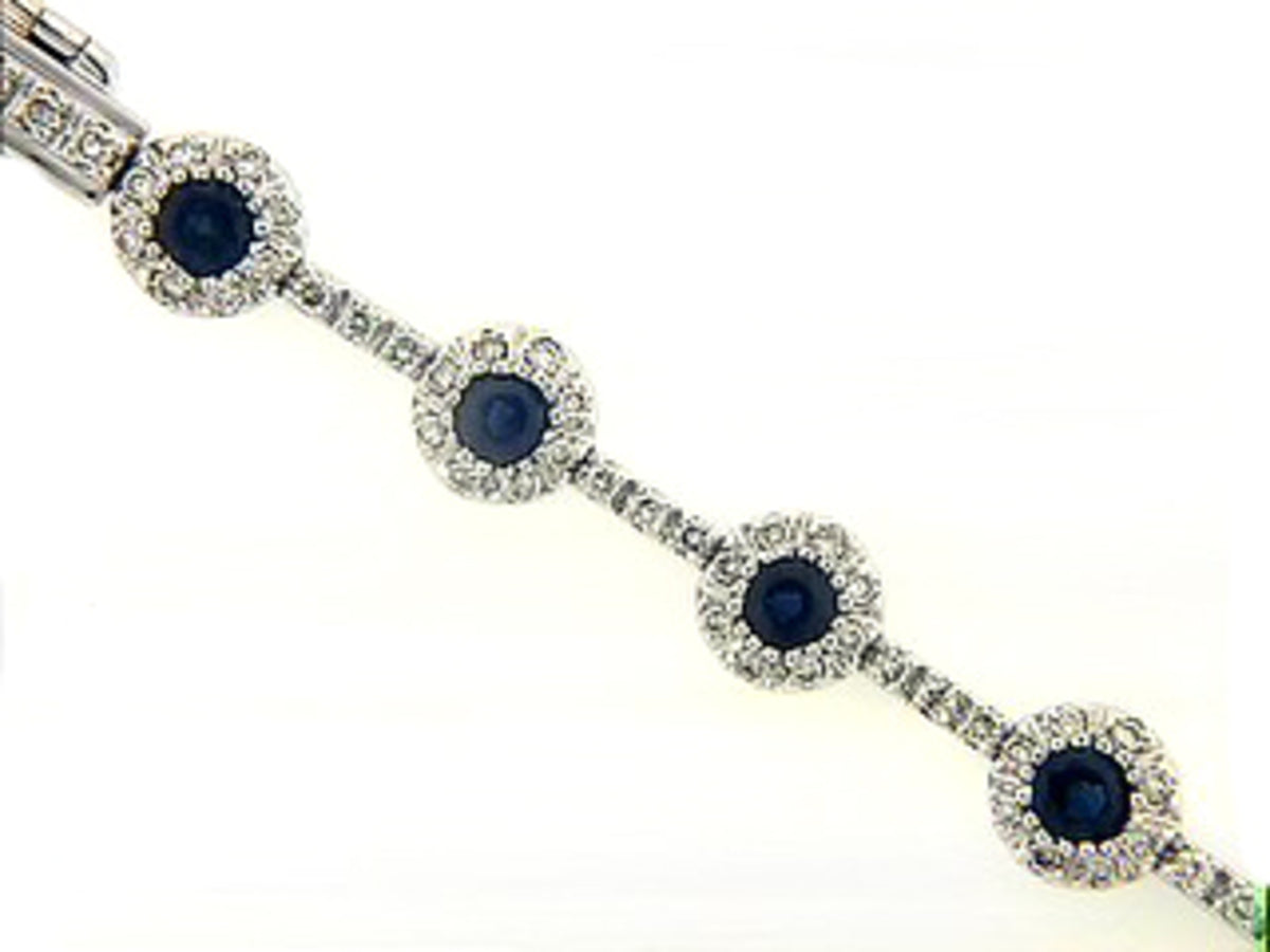 SAPPHIRE & DIAMOND BRACELET
