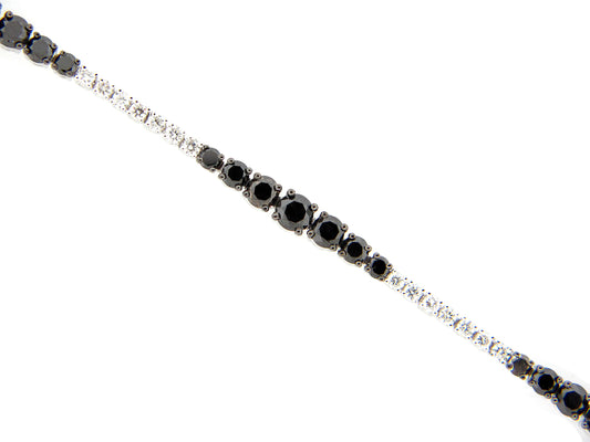 BLACK & WHITE DIAMOND BRACELET