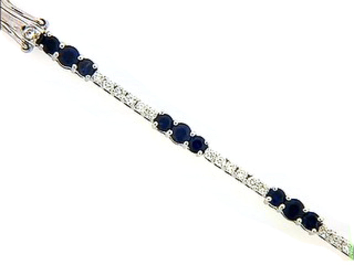 SAPPHIRE & DIAMOND BRACELET